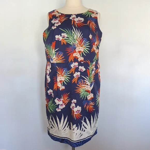Talbots | Dresses | Talbots Woman Tropical Print Dress | Poshmark